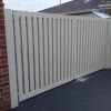Automatic swing gates with slats